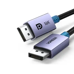 UGREEN 25862 16K DisplayPort Cable 2.1 VESA Certified FreeSync G-Sync Video Card Monitor 3M
