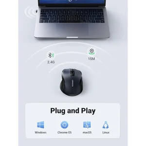 UGREEN 90855 ERGONOMIC WIRELESS 2.4G And BLUETOOTH Mouse