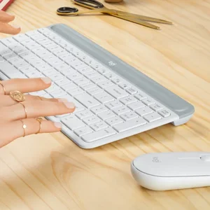 Logitech MK470 Slim Wireless Keyboard and Mouse Combo - Compact, Quiet Typing, 2.4GHz Receiver (920-010069)