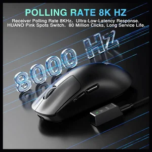AULA SC680 PAW3395 26000DPI Wireless Gaming Mouse Black