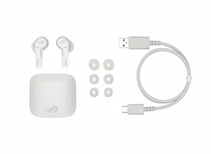 ASUS ROG Cetra True Wireless Gaming Earbuds White Low Latency Bluetooth Earphones with ANC for Mobile Gaming & Daily Use