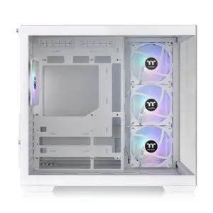 Thermaltake View 380 TG ARGB Mid Tower Chassis Snow - Dual Chamber ATX Case