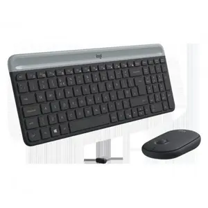 Logitech MK470 Slim Wireless Keyboard and Mouse Combo - Compact, Quiet Typing, 2.4GHz Receiver (920-010069)