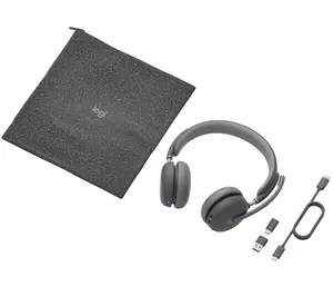 Logitech ZONE Wireless UC Bluetooth Headset Black - Active Noise Cancelling, Logi Bolt, Unified Communications (981-001311)