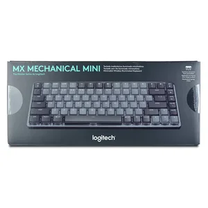Logitech MX Mechanical Mini Wireless Illuminated Keyboard Graphite Clicky - Low-Profile Switches, Bluetooth, Logi Bolt (920-010782)