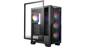 MSI MAG Forge 130A Airflow Mid-Tower ATX Gaming Case - Tempered Glass, ARGB Fans, High Airflow PC Cabinet