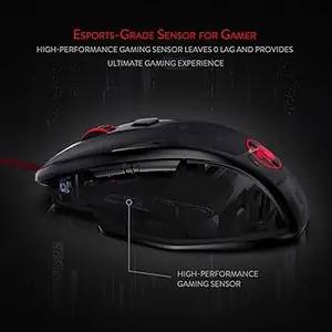 Redragon M709-1 TIGER-2 RGB Wired Gaming Mouse 7200 DPI 7 Buttons Ergonomic Gaming Mouse for FPS MOBA