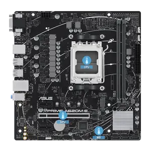 ASUS PRIME A620M-E mATX Motherboard – AMD AM5, DDR5, PCIe 4.0, Ryzen 7000/8000 Series Support
