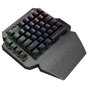 T-Dagger Capri TGK318 One-Handed Mechanical Gaming Keypad with Outemu Blue Switches, RGB Backlight, 6 Macro Keys & 2.4GHz Wireless
