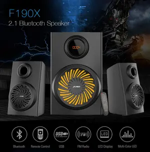 F&D F190X 2.1 Bluetooth Multimedia Woofer Speakers with Remote & All Functions