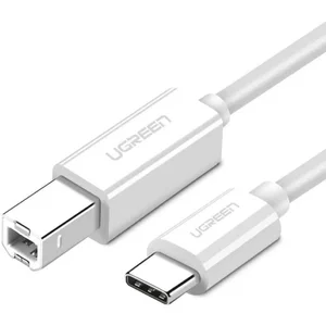 UGREEN USB-C to USB 2.0 Printer Cable 1.5M White | USB Type-C to USB-B Printer Scanner Cable | High-Speed Data Transfer for Printers, Scanners & Multifunction Devices