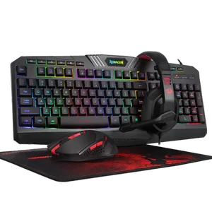 Redragon S107 RGB 3-in-1 Gaming Combo – K509 RGB Keyboard, M608 Gaming Mouse & P016 Mouse Pad