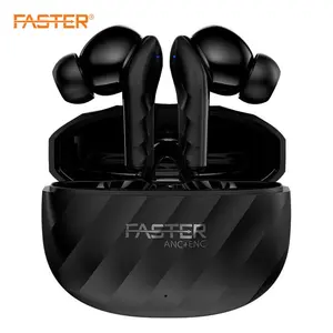 Faster Raptor Wireless Earbuds – ANC+ENC with 4 Mic, Type-C Fast Charge, Bluetooth v5.3, Up to 30 Hrs Playtime