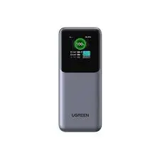 UGREEN PB722 Nexode 25000mAh 200W Fast Charging Power Bank Black – PD 3.1 Laptop Power Bank with Smart Digital Display & 3-Port Output