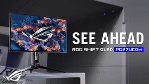 ASUS ROG Swift OLED PG27UCDM 27" 4K UHD QD-OLED Gaming Monitor - 240Hz HDMI 2.1 HDR True Black