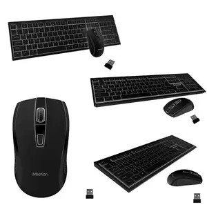 Meetion C4120 Little Black 2-in-1 Wireless Keyboard & Mouse Combo – 2.4G, Compact