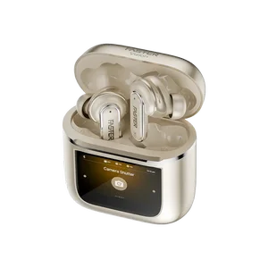 Faster Vizion Wireless Earbuds – Touch Screen Display, ENC Technology, Built-in Equalizer, Up to 35 Hrs Playtime