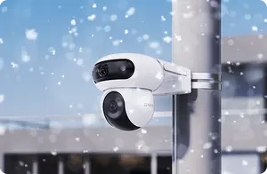 EZVIZ H90 Dual 4MP+4MP 2K+ Dual-Lens Outdoor WiFi Security Camera – 360° Panoramic View, PTZ, AI Tracking, Color Night Vision