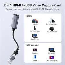 UGREEN Video Capture Card Single HDMI Input for Streaming Recording Gaming Console