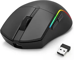 Redragon Deicide Pro M816-PRO Tri-Mode Wireless Gaming Mouse – 26000 DPI PAW3395 Sensor, Bluetooth 5.0, 2.4GHz Wireless & Wired RGB Mouse, Ultra-Lightweight Esports Gaming Mouse