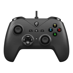 MSI FORCE GC200 Gamepad (Black) Wired USB Controller – Ergonomic Grip, Dual Vibration, PC & Android Compatible Gaming Controller