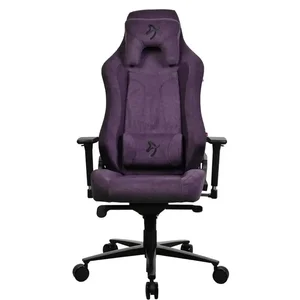 Arozzi Vernazza SFB Soft Fabric PP Purple Ergonomic Gaming Chair - Metal Frame, 3D Armrests, 5 Lockable Rocking Positions, Up to 145kg