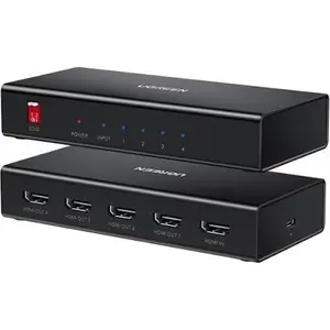 UGREEN HDMI Splitter 1 In 4 Out 4K Video Distributor for Multi Screen Display