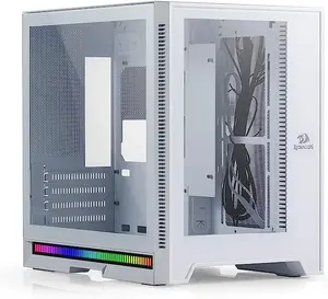 Redragon HOT ROD GC-MC211W Mini Tower Gaming Case with Tempered Glass, High Airflow & M-ATX/ITX Support