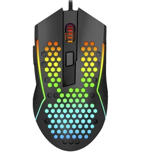 Redragon Reaping M987-K Ultra Lightweight Wired Gaming Mouse – 12400 DPI Optical Sensor, RGB Honeycomb Gaming Mouse, 6 Programmable Buttons, Esports FPS Gaming Mouse