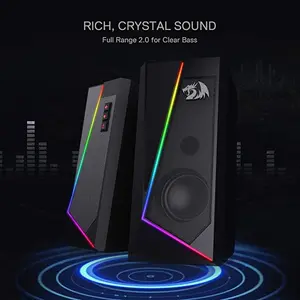 Redragon Anvil GS-520 RGB Desktop Gaming Speakers with Touch Control Lighting Bar