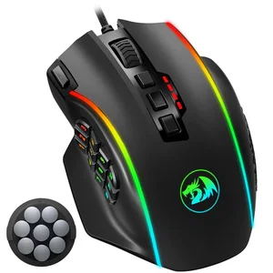 Redragon Perdition 2 M901-K-2 Wired RGB MMO Gaming Mouse – 12400 DPI Gaming Mouse, 19 Programmable Buttons, 12 Side Macro Keys, Adjustable Weight System