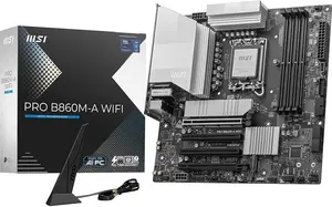 MSI B860M GAMING WIFI Intel DDR5 Micro-ATX Motherboard – LGA1851, PCIe 5.0, WiFi 7, 2.5G LAN, Gen5 Ready