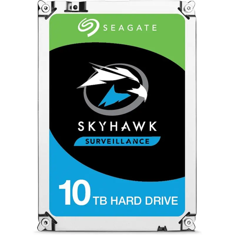 Seagate SkyHawk AI ST10000VE0008 10TB Internal Hard Drive, 7200RPM, 256MB Cache, SATA 6.0Gb/s, 3.5" Bare Drive