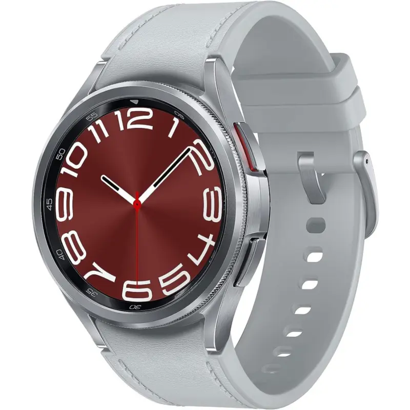 Samsung Galaxy Watch6 Classic 43mm Silver Bluetooth Smartwatch | Super AMOLED, Stainless Steel Bezel, Health & Fitness Tracker