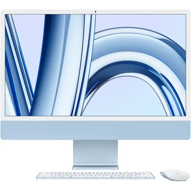 Apple iMac 24" M3 Chip 8-Core CPU 16GB RAM 512GB SSD 10-Core GPU All-in-One Blue