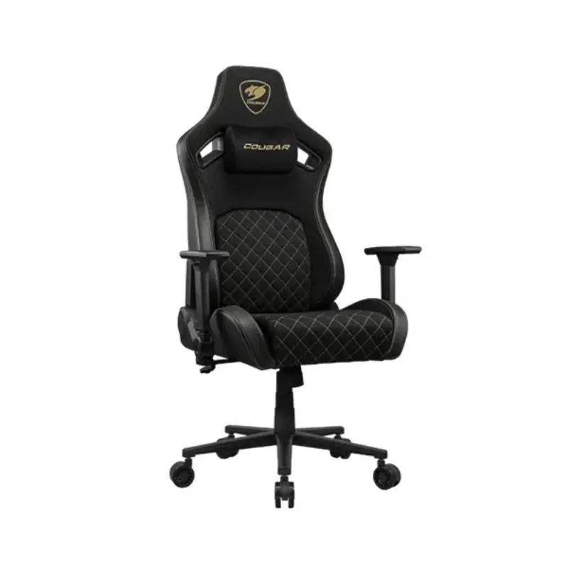 COUGAR DEFENSOR F Black Gold Gaming Chair With 4D Folding Armrests