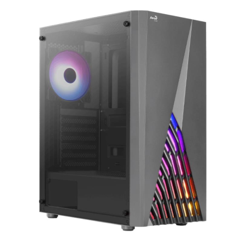 AeroCool Delta RGB Tempered Glass Mid-Tower ATX Gaming PC Case