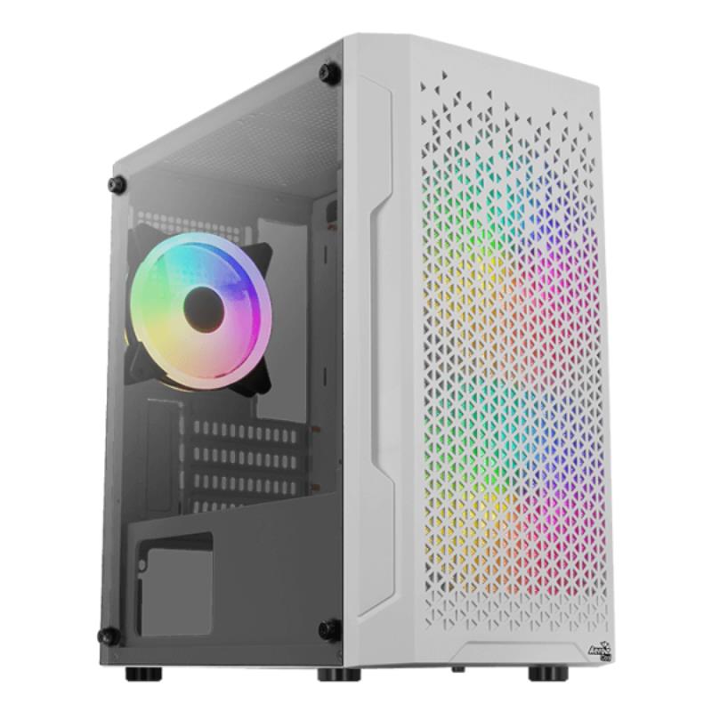 AeroCool Trinity Mini White RGB Mini-Tower Micro-ATX Gaming PC Case