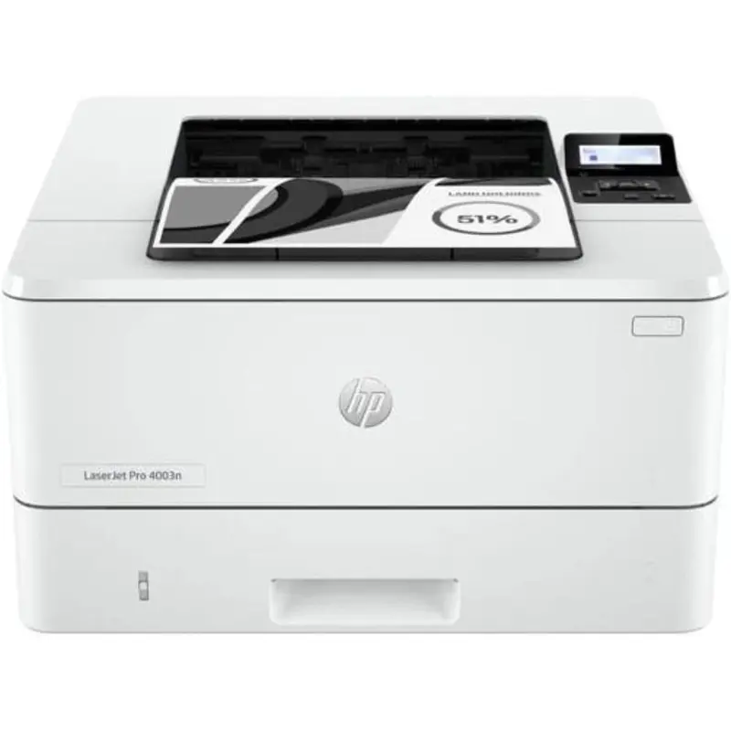 HP LaserJet Pro 4003n Printer, Monochrome Laser, Up to 40 ppm, 1200 x 1200 dpi, 100+250-Sheet Input, 150-Sheet Output, 2-Line Backlit LCD