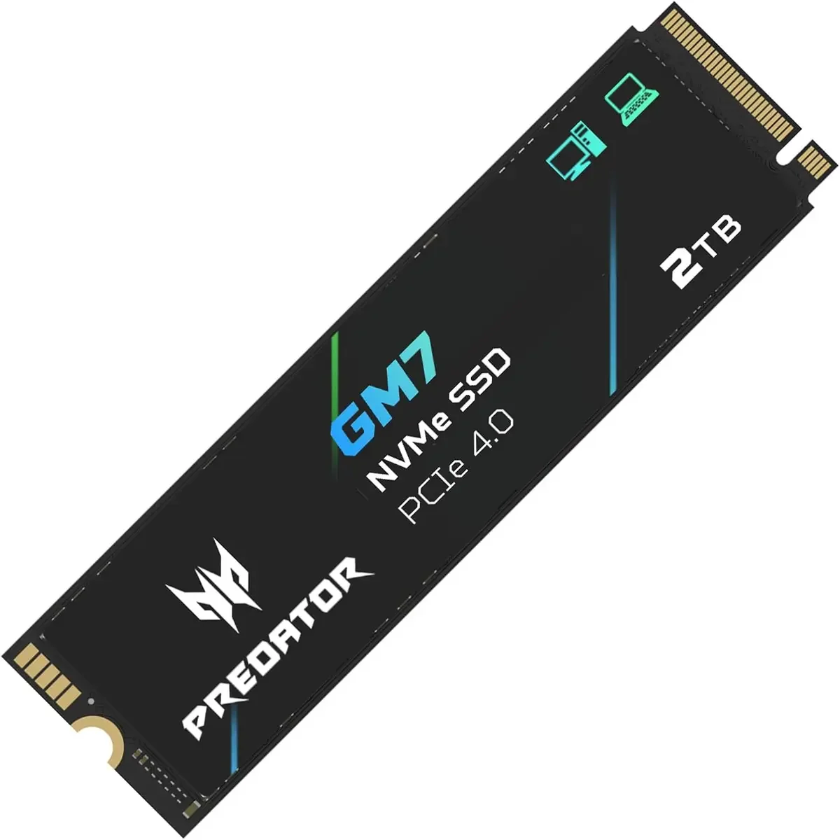 Acer Predator GM7 2TB NVMe Gen4 Internal SSD – 7200 MB/s Read Speed