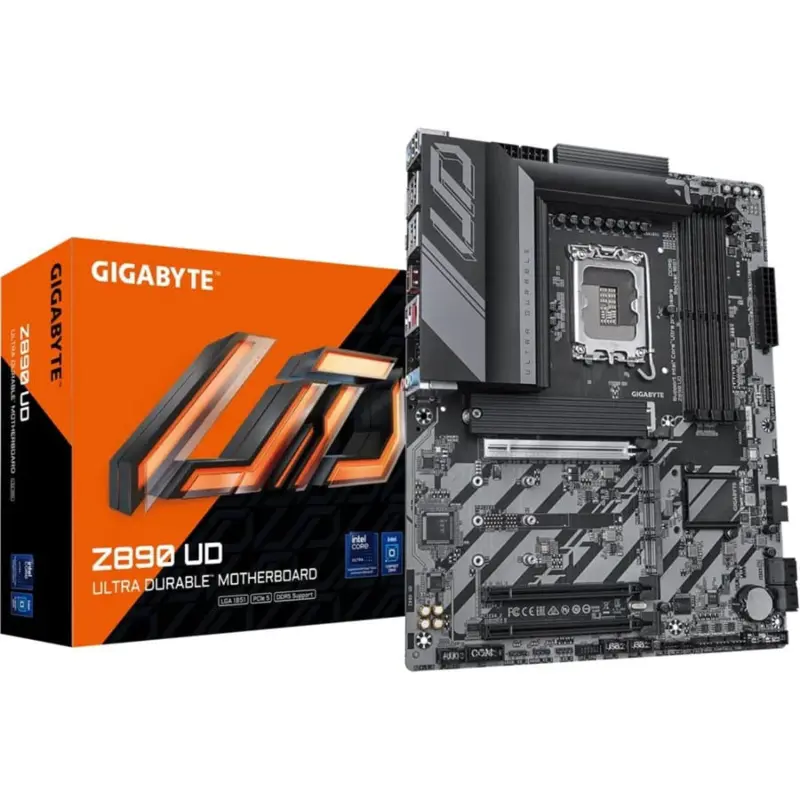 Gigabyte Z890 UD Intel Motherboard - For Intel Core Ultra Series 2 Processors, DDR5, PCIe 5.0