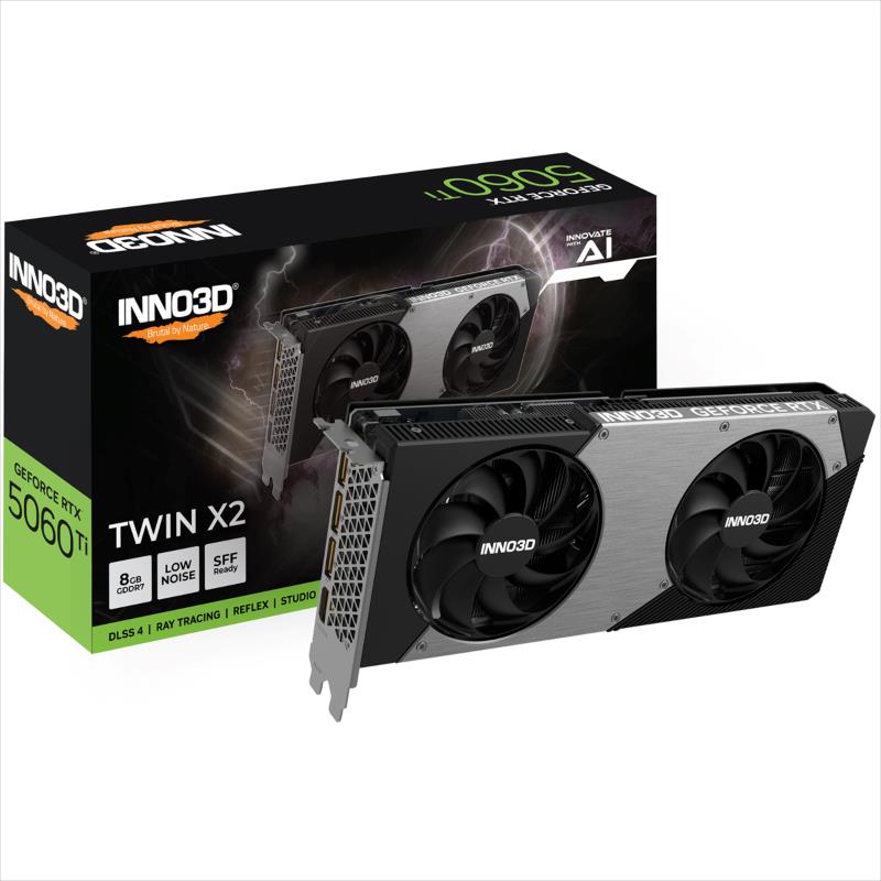 Inno3D GeForce RTX 5060 Ti 8GB Twin X2 GDDR7 Gaming Graphics Card