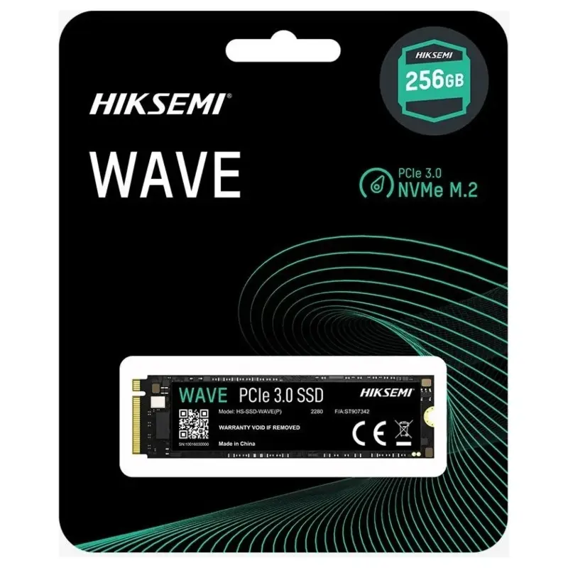 HikSemi Wave(P) SSD 256GB M.2 PCIe 3.0 NVMe – Up To 2,280MB/s Read, 3D NAND