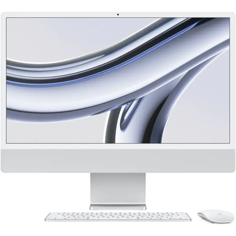 Apple iMac 24" M3 Chip 8-Core CPU 16GB RAM 512GB SSD 10-Core GPU All-in-One Silver