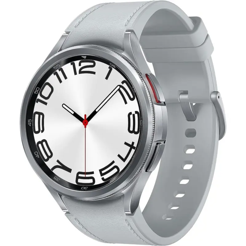 Samsung Galaxy Watch6 Classic 47mm Silver Bluetooth Smartwatch SM-R960 | Super AMOLED, Rotating Bezel, GPS, Health & Fitness Tracker