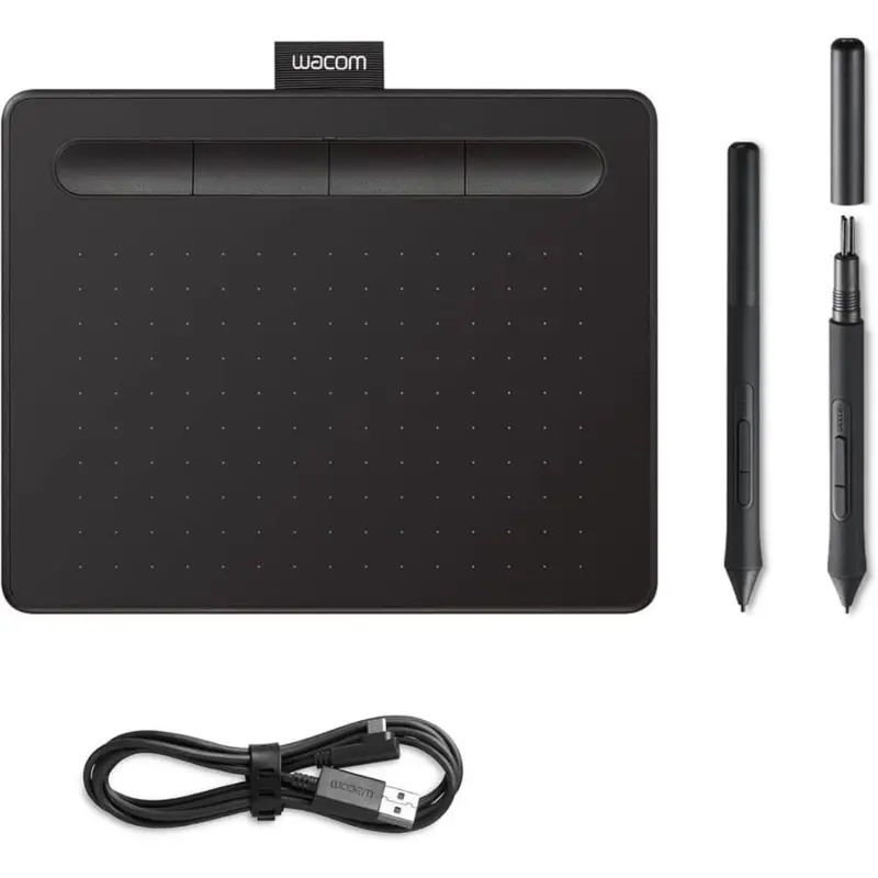 Wacom Intuos CTL-4100K-N Digitizer, Intuos S, Wired, 2540 LPI, 152 x 95 mm, USB, 7 mm, Pen