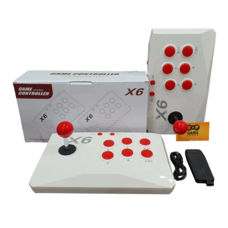 X6 Game Console with Double Arcade Joystick 64GB 20000 Games