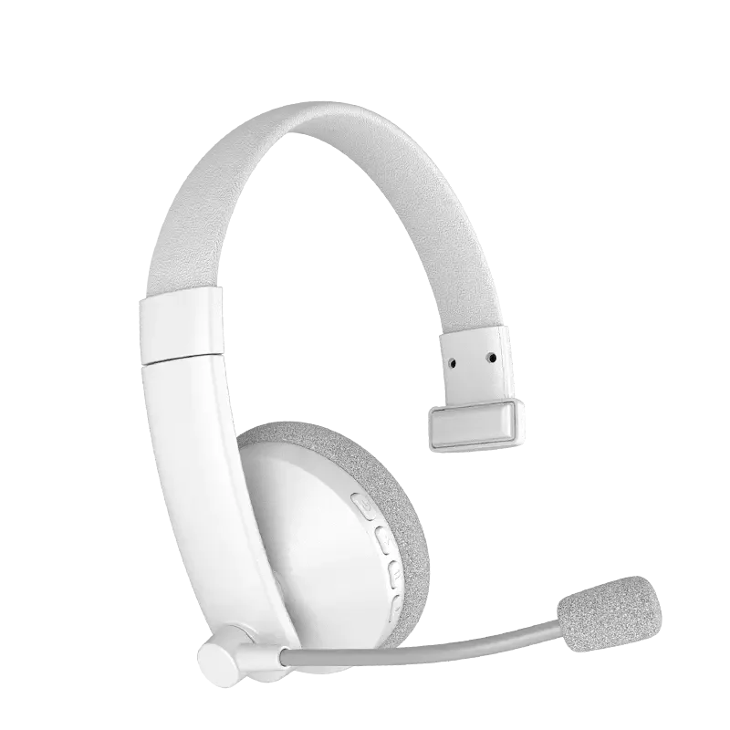 Meetion HP002U White USB Call Center Headset – Boom Mic, Wired