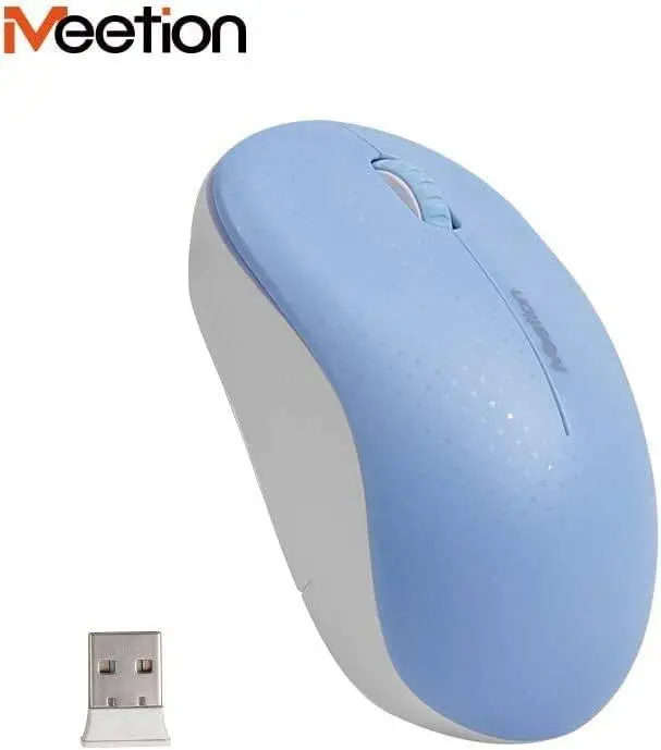 Meetion R545 Blue Wireless Mouse – 2.4G, 1600 DPI