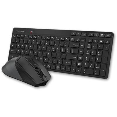 A4Tech FB2800C Air2 Bluetooth & 2.4G Desktop Set Black, Dual Mode Wireless, Quiet Key Keyboard